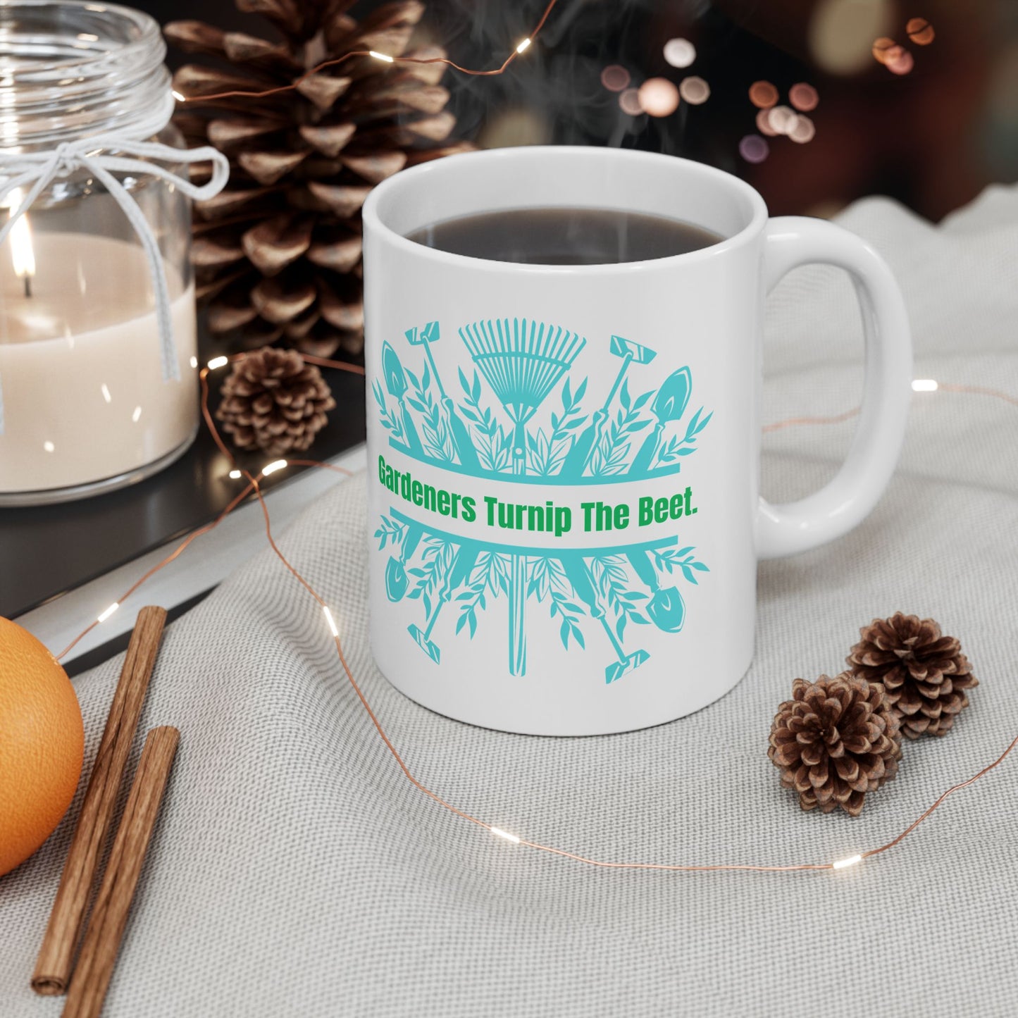 Gardeners Turnip The Beat - Fun Ceramic Mug