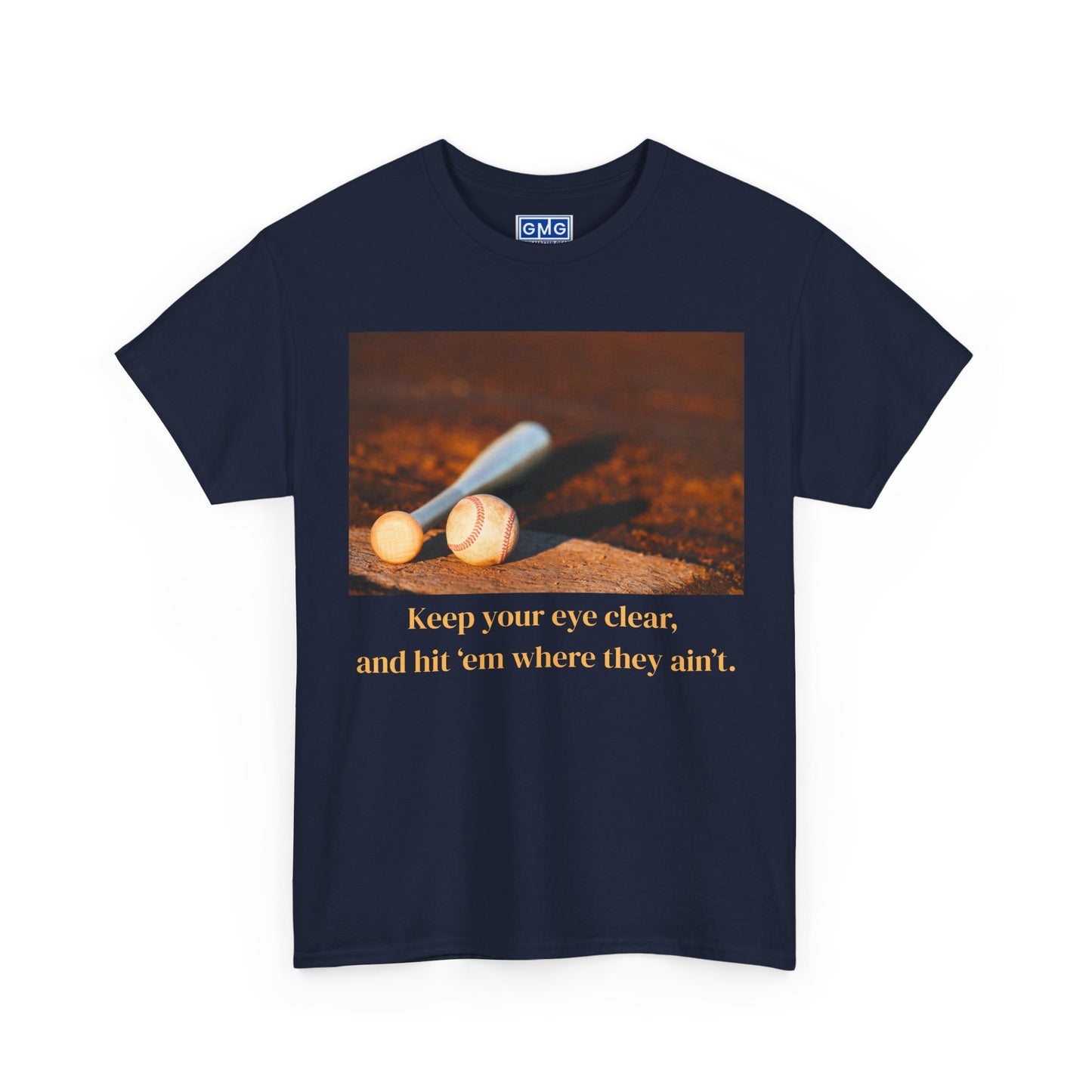 Hit 'Em Where They Ain't   Graphic Baseball T-Shirt