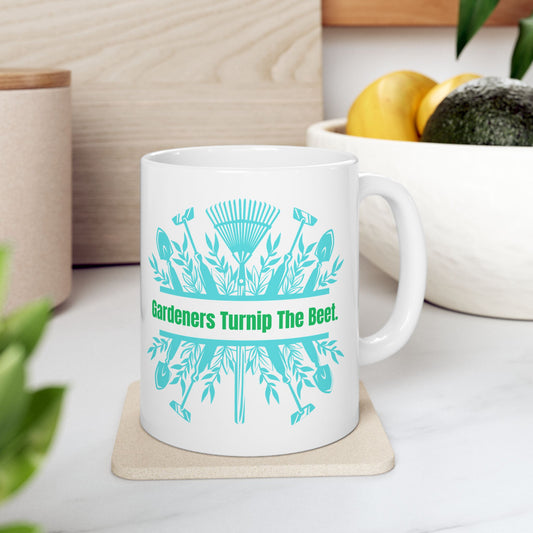 Gardeners Turnip The Beat - Fun Ceramic Mug
