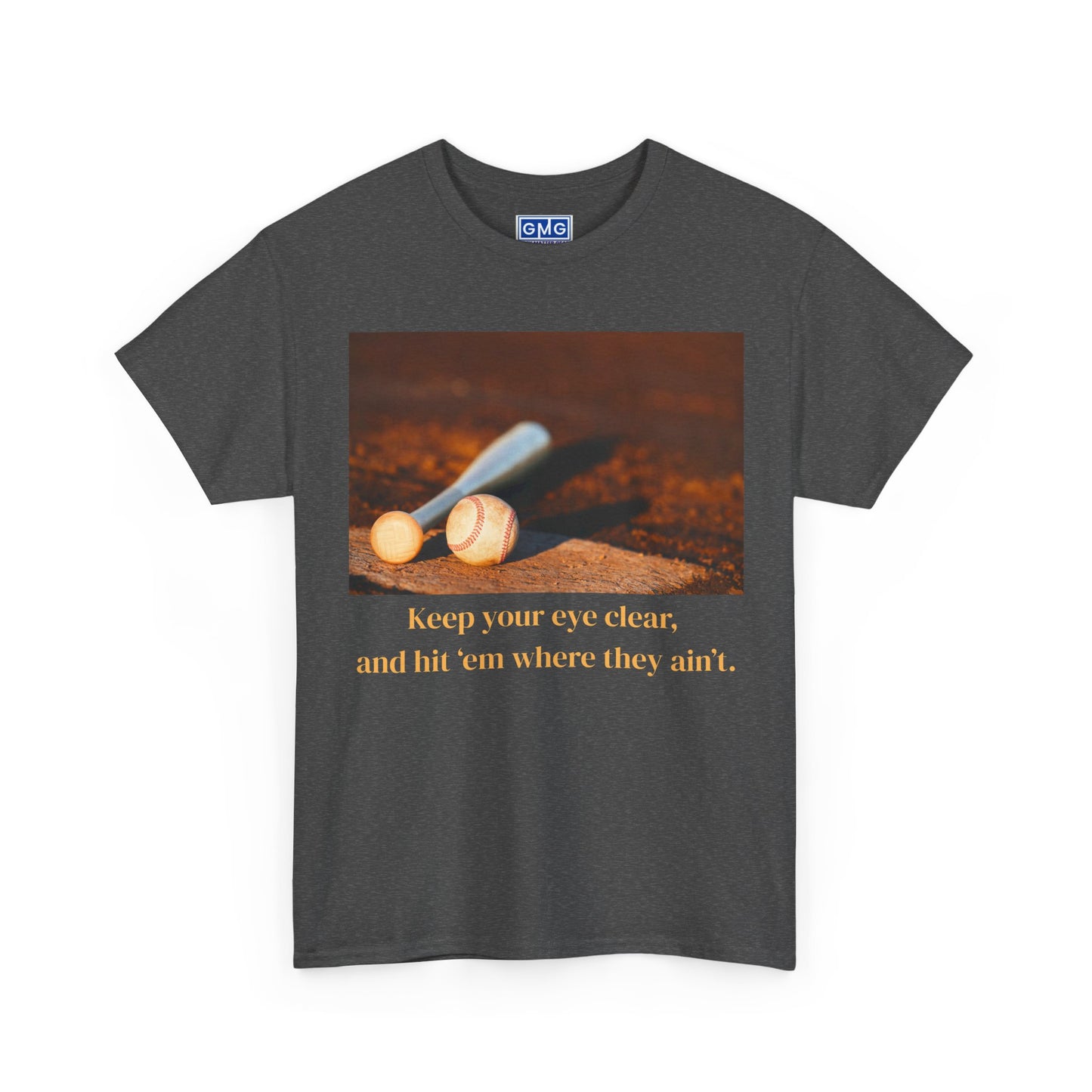 Hit 'Em Where They Ain't   Graphic Baseball T-Shirt