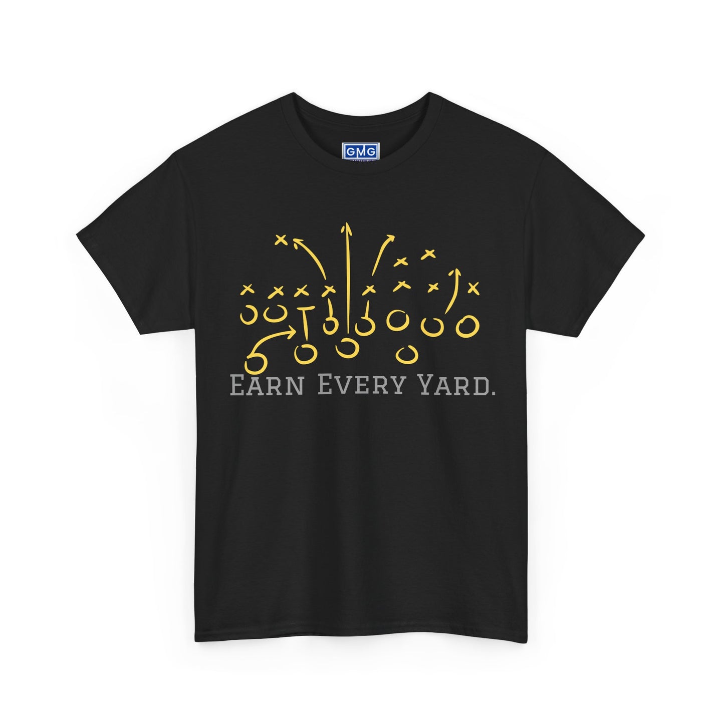 Earn Every Yard   Graphic Football T-Shirt