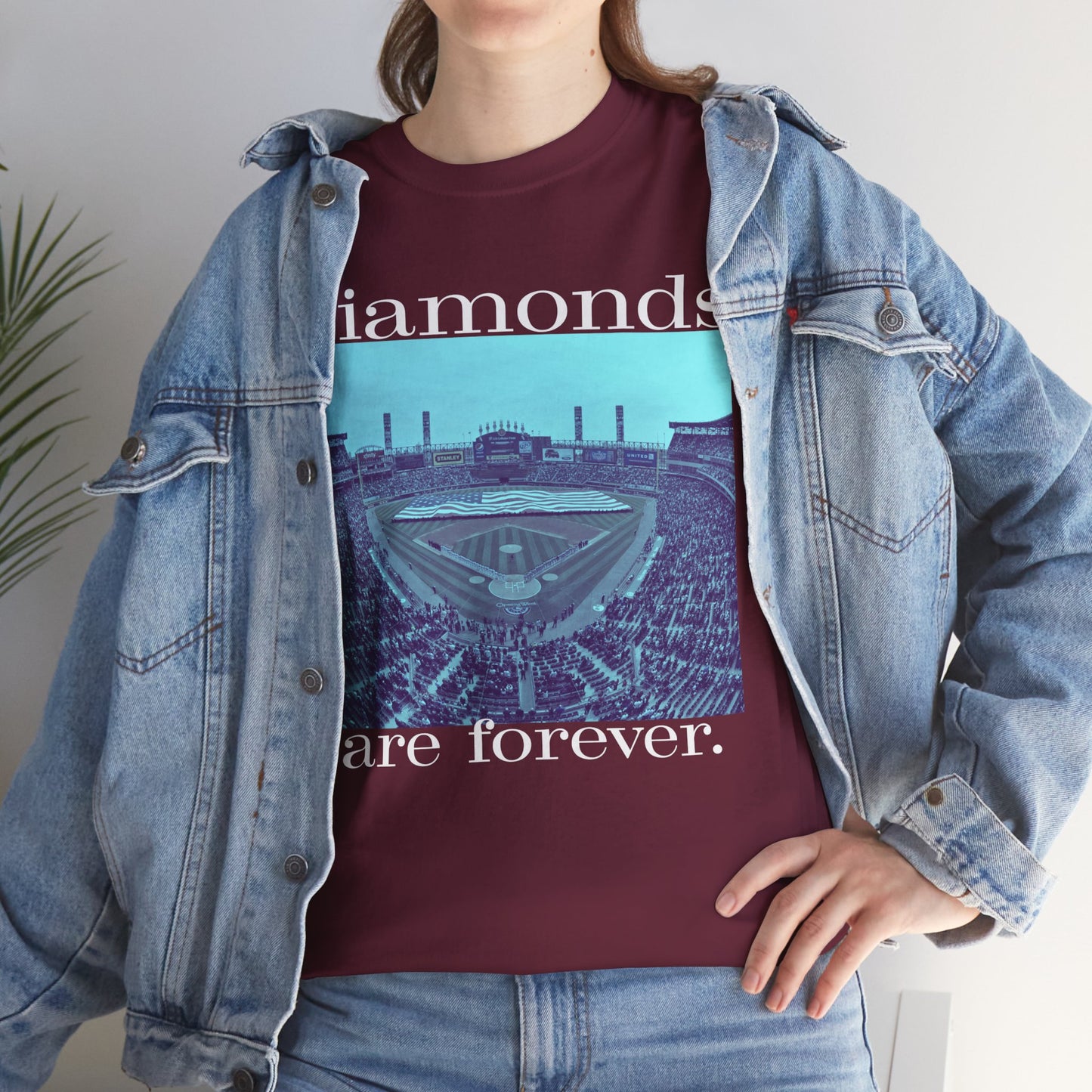 DIamonds Are Forever   Graphic Baseball T-Shirt