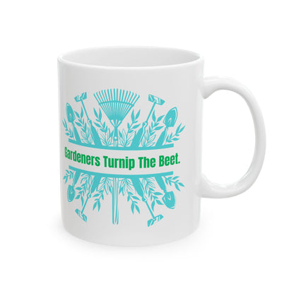 Gardeners Turnip The Beat - Fun Ceramic Mug