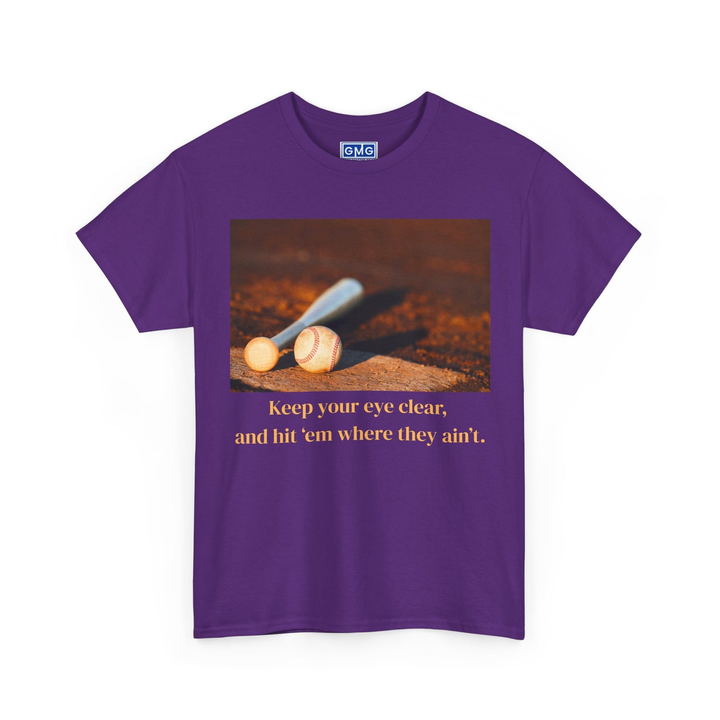 Hit 'Em Where They Ain't   Graphic Baseball T-Shirt