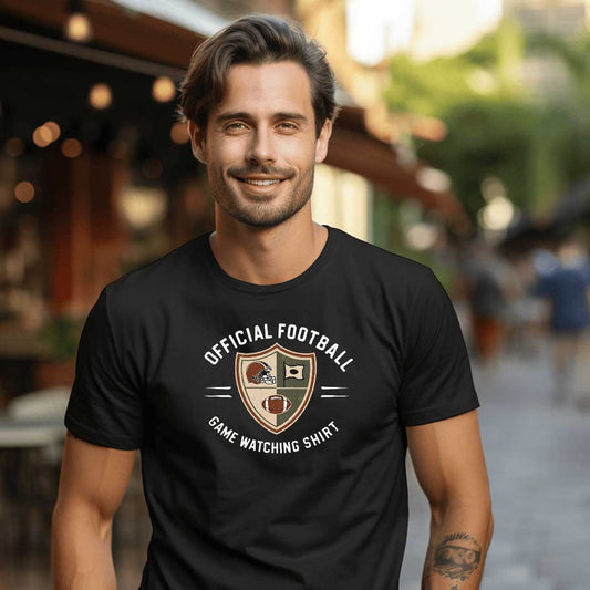 Official Football Game Watching T Shirt