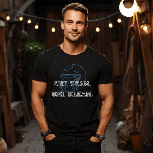 One Team.  One Dream. - Graphic T-Shirt For Football Fanatics