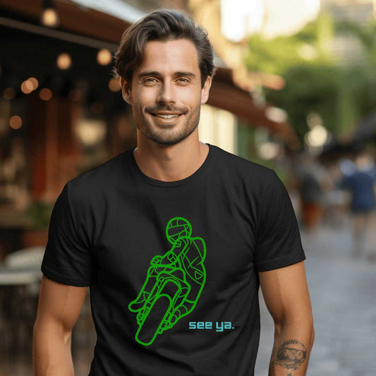 See Ya  Motorcycle Rider Graphic T-Shirt