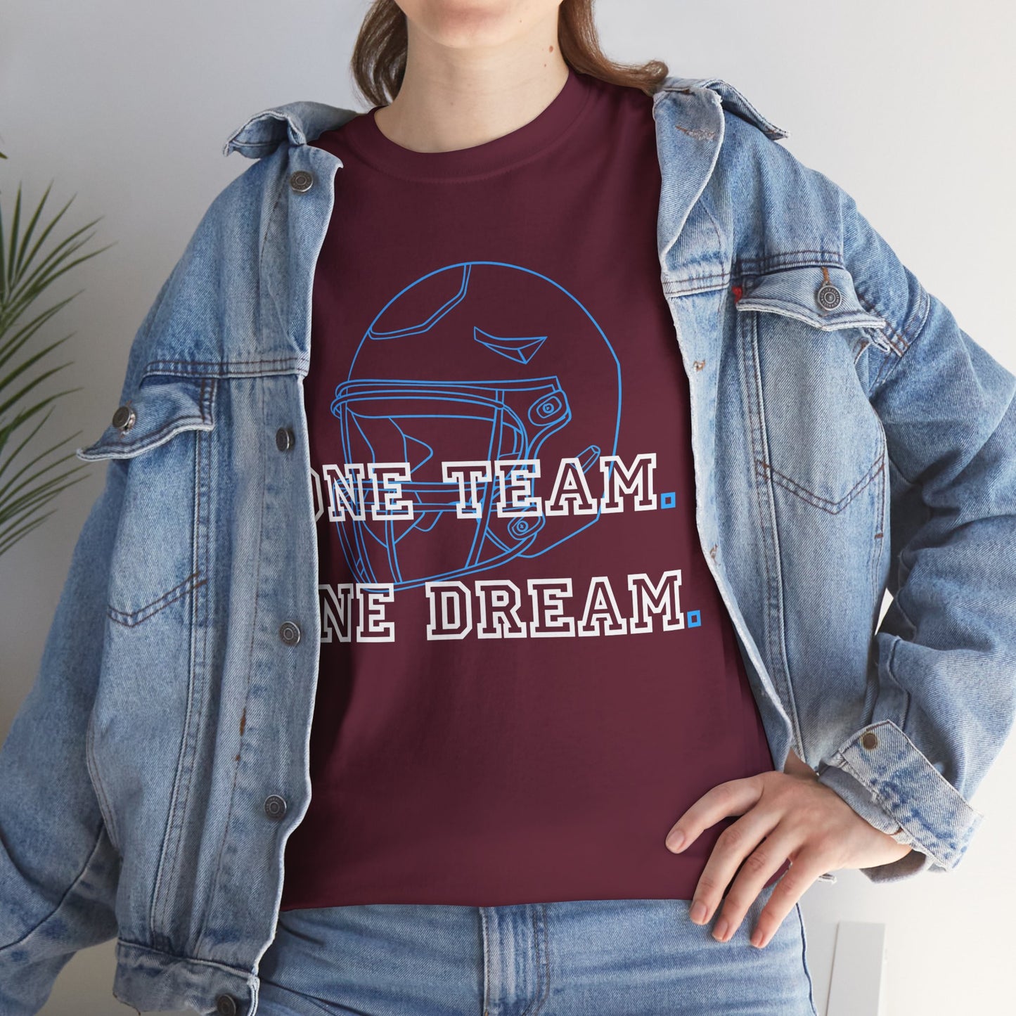 One Team.  One Dream. - Graphic T-Shirt For Football Fanatics