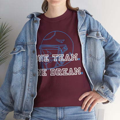 One Team.  One Dream. - Graphic T-Shirt For Football Fanatics